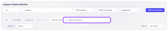 Add Talent Pool